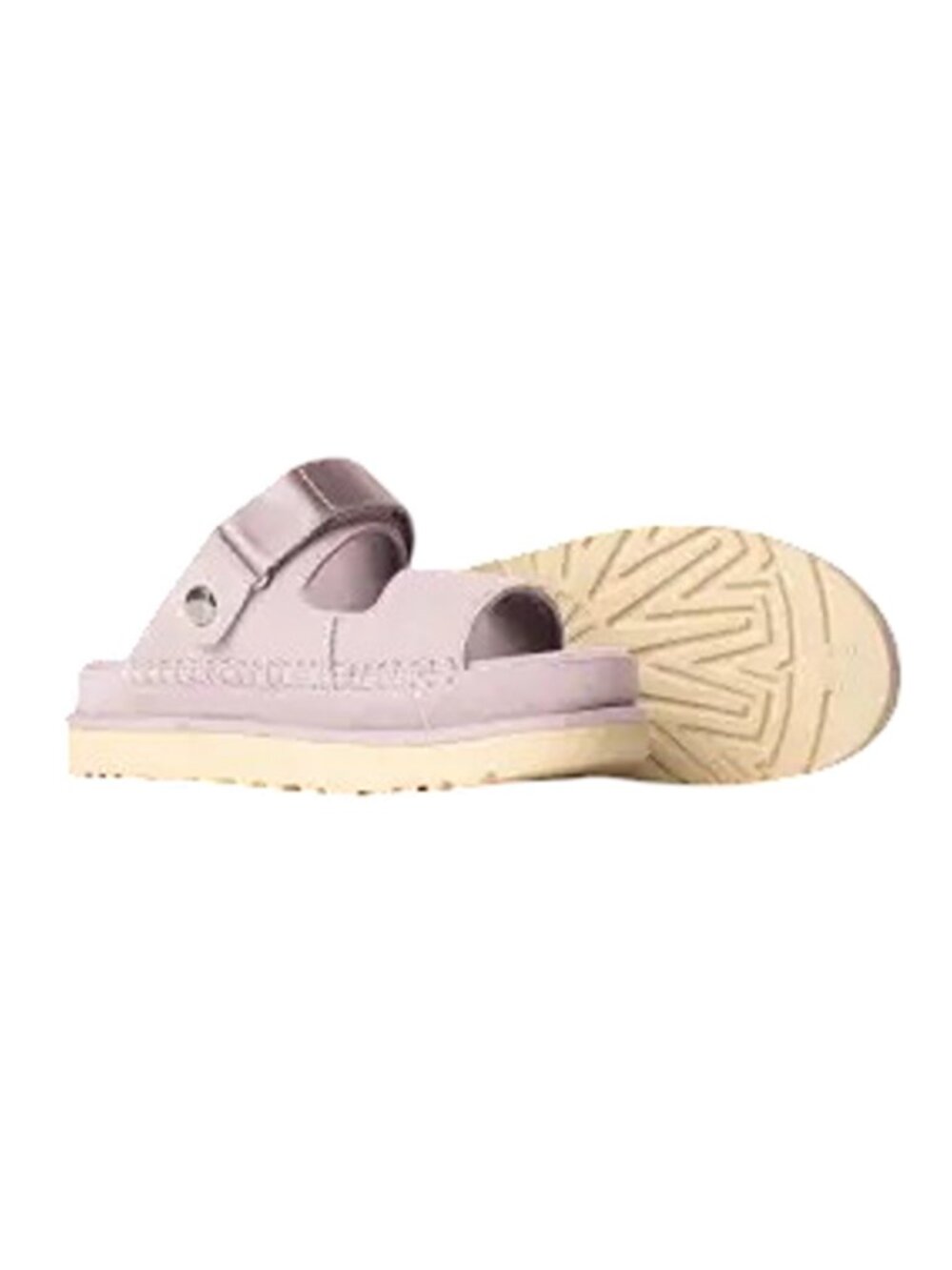 UGG GOLDENSTAR GLIDE SUEDE PLATFORM SANDALS